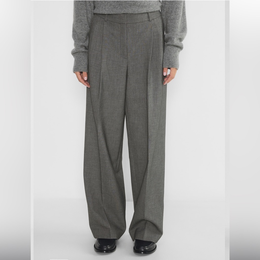 Bavarian Pleated Pants - heather charcoal jacket (size 12)